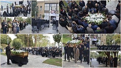بدرقه هنرمند اصفهانی در برگ ریزان پاییزی خانه هنرمندان اصفهان