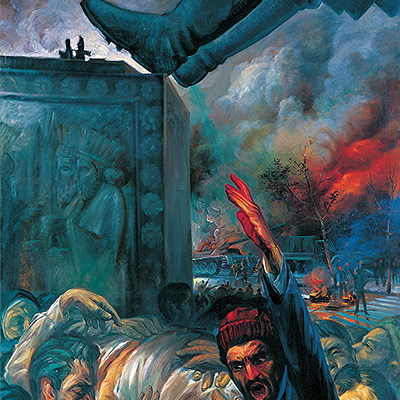 تابلوی نقاشی (روز بزرگ) - کاظم چلیپا