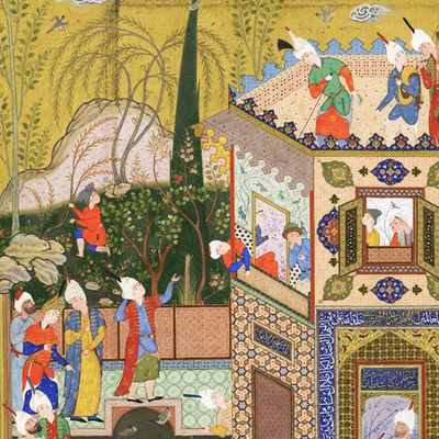 بررسی خاستگاه نگارگری ایرانی در حوزه هنری قزوین