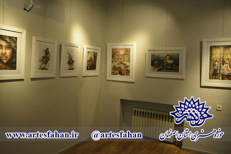 نمایشگاه آثار آبرنگ نرگس روغنی
